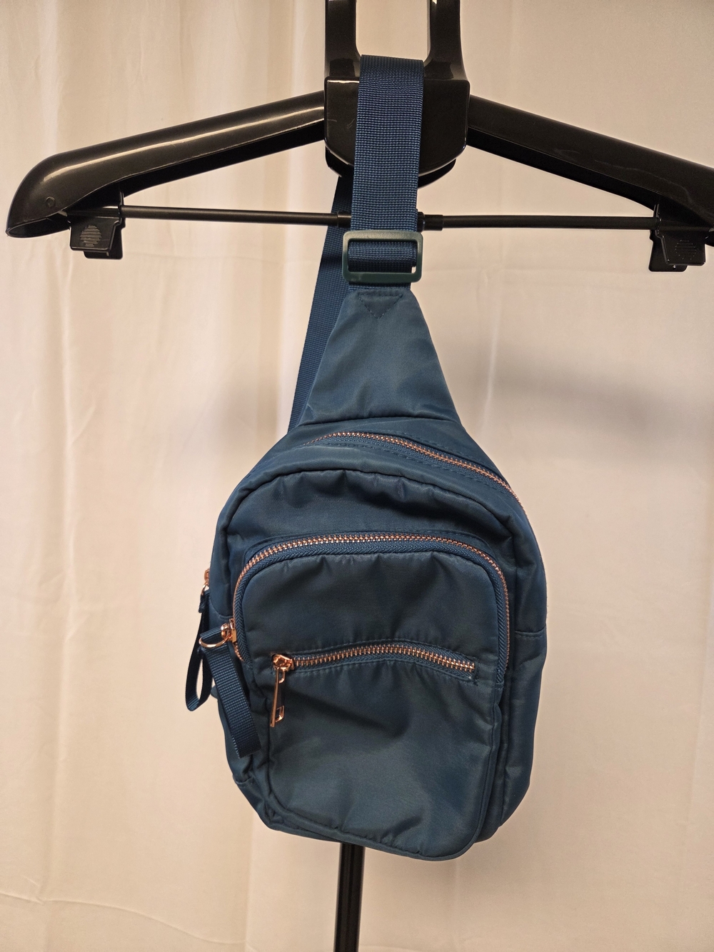 Men's Teal Crossbody Sling Bag - Compact Travel Pack